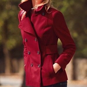 Red Pea Coat